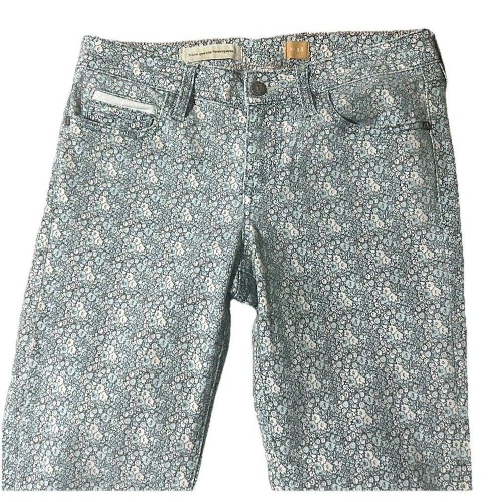 Anthropologie Pilcro Floral Jeans – Size 28 Boho Preppy Romantic Whimsical